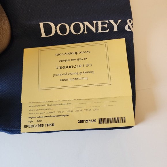 Dooney & Bourke Large Domed Satchel Taupe Purse NWT - Picture 5 of 16